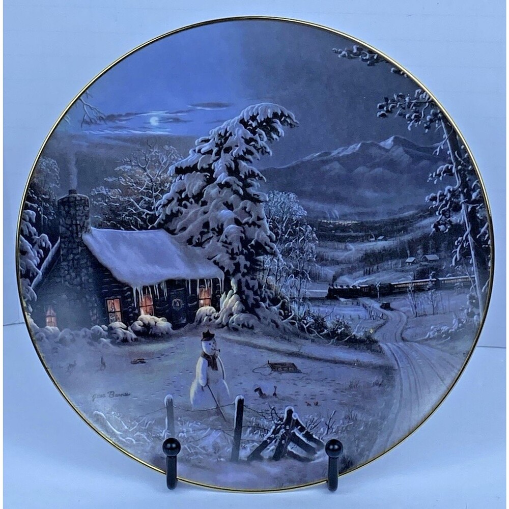 Bradford Exchange The Night Before Christmas J Barnes Plate #2 LTD Hand Numbered
